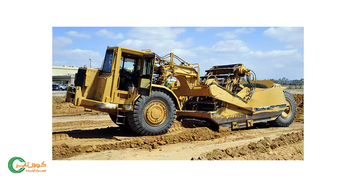 اسکرپر یا همان scraper یکی از ماشین های مهم در صنعت معدن و راهسازی است