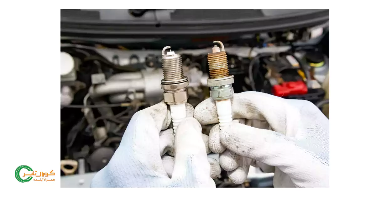 شمع خراب و فرسوده یکی از دلایل لرزش تایر ماشین است