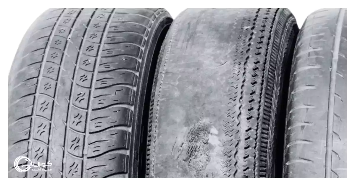 ۵ روش تشخیص لاستیک نو از کارکرده از روی ظاهر و عملکرد 3 تغییر عمق و شکل آج یکی از راه های تشخیص لاستیک نو از کارکرده است